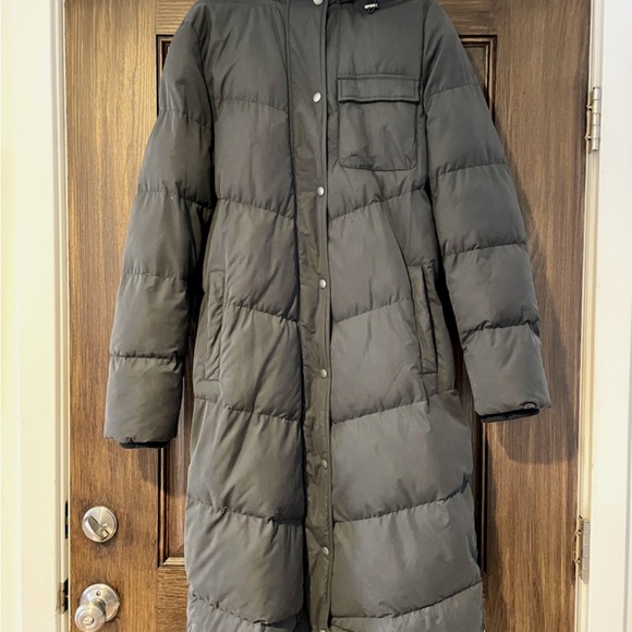 UpWest Slate Gray Puffer Coat with Cream Lining - Picture 8 of 9